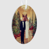 Trump US President White House Kerstmis Ornament (voorkant)