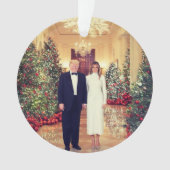 Trump US President White House Kerstmis Ornament (voorkant)