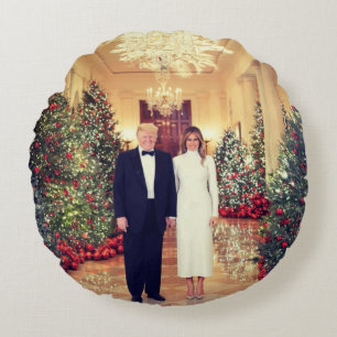 Trump US President White House Kerstmis Rond Kussen