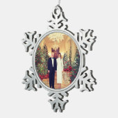 Trump US President White House Kerstmis Snowflake Tin Sneeuwvlok Ornament (Rechts)