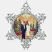 Trump US President White House Kerstmis Snowflake Tin Sneeuwvlok Ornament (Voorkant)