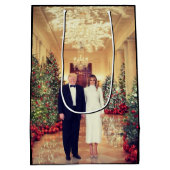 Trump US President White House Medium Cadeauzakje (Achterkant)