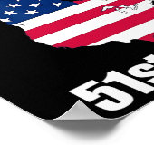 Trump USA Canada Grappige 51e staat Poster (Hoek)