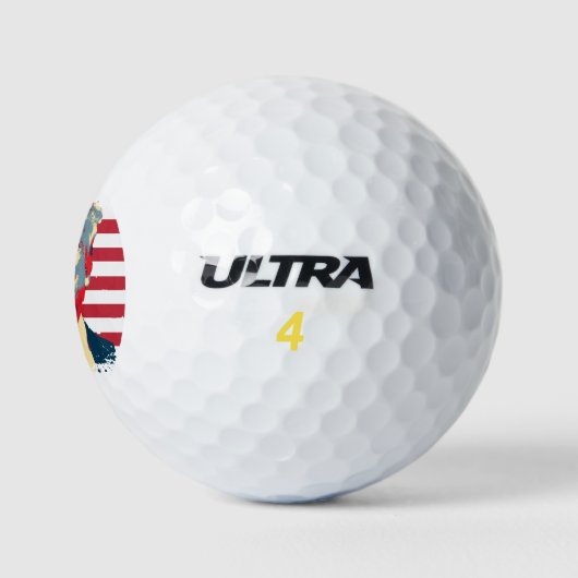 Trump USA Flag Keep America Great Trump 2020 Golfballen (Logo)