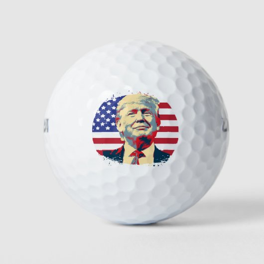 Trump USA Flag Keep America Great Trump 2020 Golfballen (Voorkant)