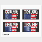 Trump USA Flag Sticker Politieke Cool Sticker (Vel)