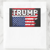 Trump USA Flag Sticker Politieke Cool Sticker (Tas)
