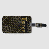 TRUMP USA  GOLD  BAGAGELABEL (Voorkant (horizontaal))