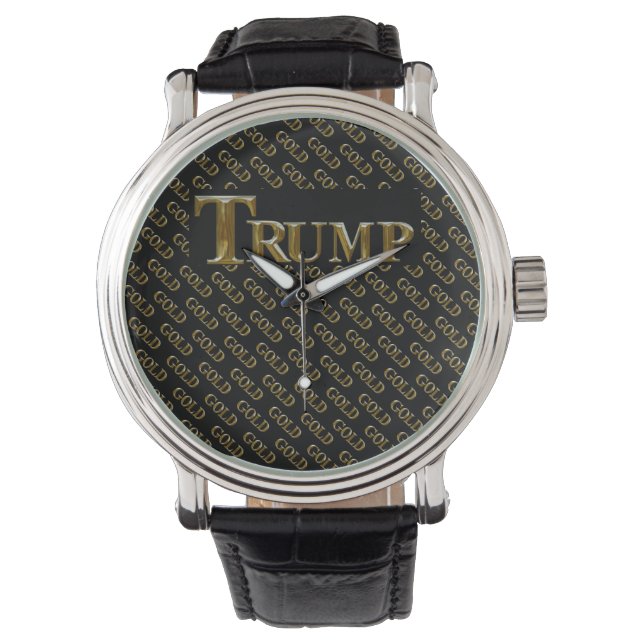TRUMP USA  GOLD  HORLOGE (Voorkant)