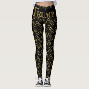TRUMP USA GOLD LEGGINGS