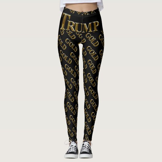 TRUMP USA GOLD LEGGINGS (Voorkant)