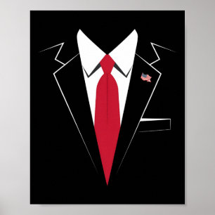 Trump USA President pak makkelijk Halloween kostuu Poster