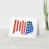 Trump USA rood wit en blauw Bedankkaart (Voorkant)