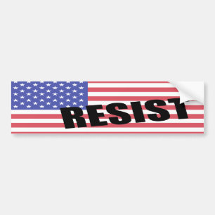 Trump USA-vlag weerstaan Bumpersticker