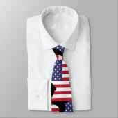 Trump Usa-vlaggenontwerp aanpassen Stropdas (Gebonden)