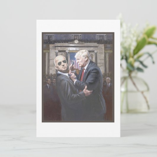 Trump V. Biden Bedankkaart (Staand voorkant)