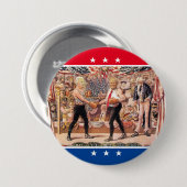Trump v. Biden Ronde Button 7,6 Cm (Voorkant /achterkant)