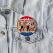 Trump v. Biden Ronde Button 7,6 Cm (In situ)