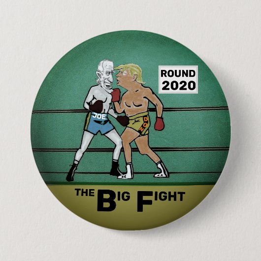 Trump V. Biden Ronde Button 7,6 Cm (Voorkant)