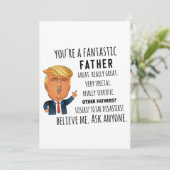 Trump Vader, Grappige vader Verjaardag, Vaderdag Feestdagenkaart (Staand voorkant)