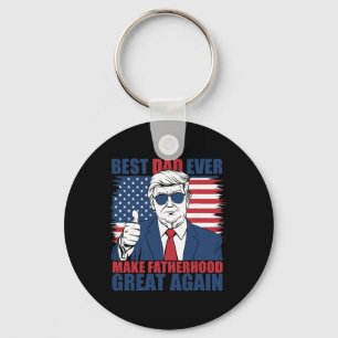 Trump Vaderdag Beste Papa Ooit Maak Vaderdom G Sleutelhanger