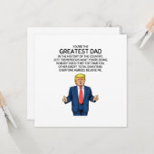 Trump Vaderdag Trump Papa Verjaardag Kaart (Voorkant / Achterkant in situ)