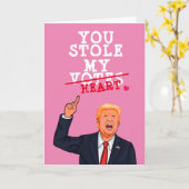 Trump Valentijn - Je stal mijn hart Kaart (Gele Bloem)