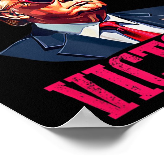 Trump Valentijnsdag V is voor Trump Poster (Hoek)