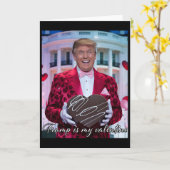 Trump Valentijnsharten 14 februari Patriottisch Re Kaart (Gele Bloem)