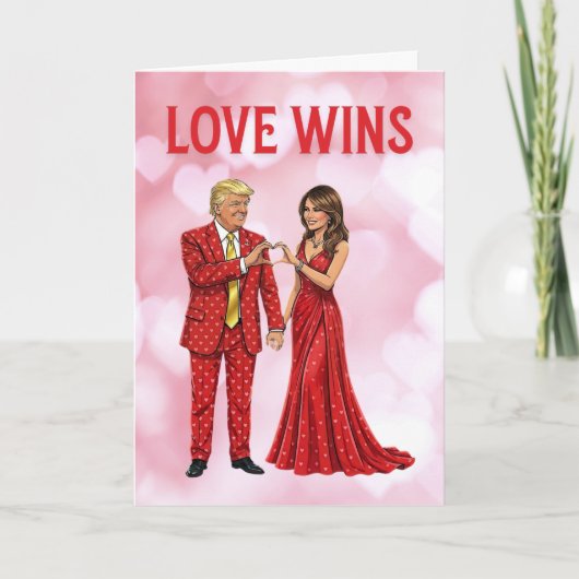 Trump Valentine | Trump Valentine's Day Card Kaart (Voorkant)