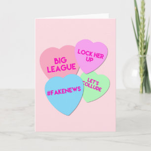 Trump Valentine Trumpism Candy Hearts Feestdagen Kaart