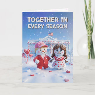 Trump Valentine's Day Card | Snowman Trump USA 250 Kaart
