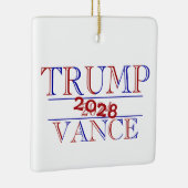 Trump Vance 2024 - 2028? Keramisch Ornament (Rechts)