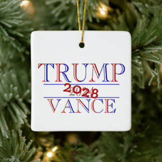 Trump Vance 2024 - 2028? Keramisch Ornament