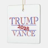 Trump Vance 2024 - 2028? Keramisch Ornament (Links)