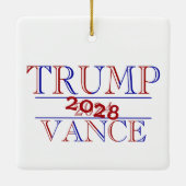 Trump Vance 2024 - 2028? Keramisch Ornament (Achterkant)