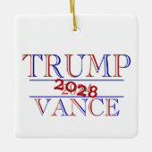 Trump Vance 2024 - 2028? Keramisch Ornament (Voorkant)