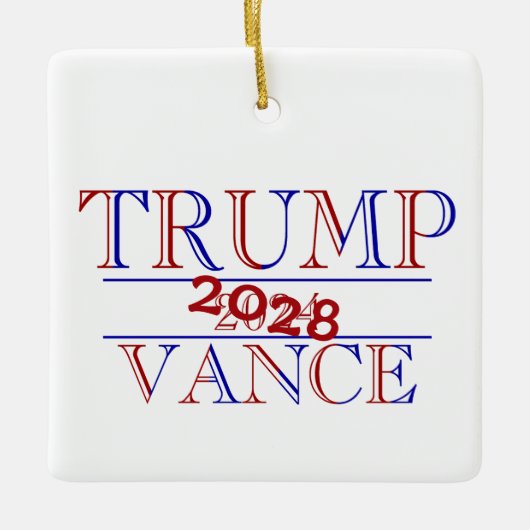 Trump Vance 2024 - 2028? Keramisch Ornament (Voorkant)