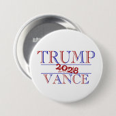 Trump Vance 2024 2028 Knop Ronde Button 7,6 Cm (Voorkant /achterkant)