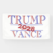 Trump Vance 2024 - 2028? Spandoek (Horizontaal)