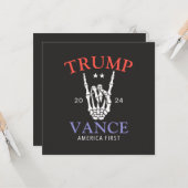 Trump Vance 2024: America First Kaart (Voorkant / Achterkant in situ)