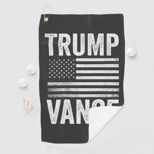 Trump Vance 2024 Amerikaanse Verkiezingen Patriott Golfhanddoek (Insitu)