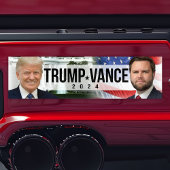 Trump Vance 2024 Amerikaanse vlag Witte Huis Bumpersticker