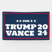  Trump Vance 2024 Banner (Horizontaal)
