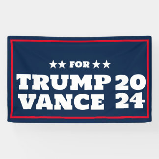  Trump Vance 2024 Banner