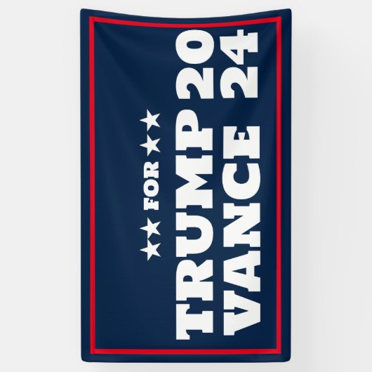  Trump Vance 2024 Banner (Verticaal)