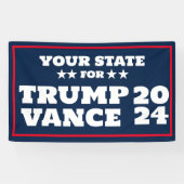  Trump Vance 2024 Banner (Horizontaal)