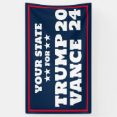  Trump Vance 2024 Banner (Verticaal)