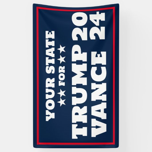Trump Vance 2024 Banner (Verticaal)