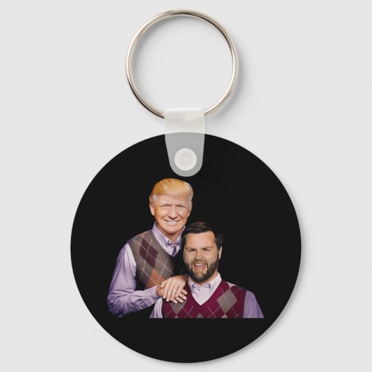 Trump Vance 2024 Brothers Funny Parody Trump J.d. Sleutelhanger (Voorkant)